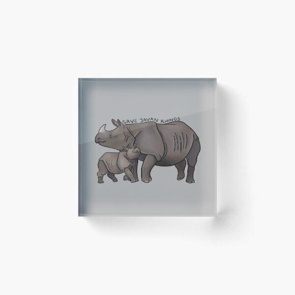 Item preview, Save Javan Rhinos designed and sold by PinkRhino24.