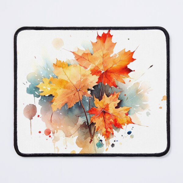 Item preview, Watercolor Autumn Maple Leaves – Vibrant Fall Art designed and sold by sirenandscript.