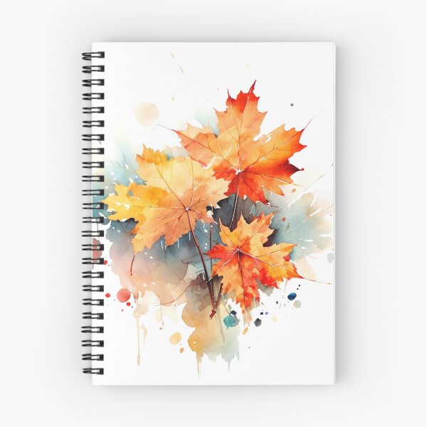Item preview, Watercolor Autumn Maple Leaves – Vibrant Fall Art designed and sold by sirenandscript.