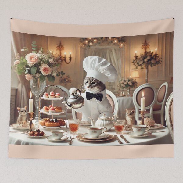Item preview, Chef Amélie - Elegant Afternoon Tea Host designed and sold by WheelieGdArt.