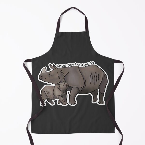 Item preview, Save Javan Rhinos (outline) designed and sold by PinkRhino24.