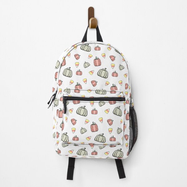 Item preview, Pumpkins and candy corn pattern designed and sold by Fox Swell Media.