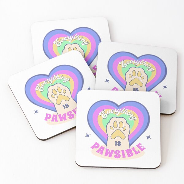 Item preview, "Everything is Pawsible" - Motivational designed and sold by Venta Mix  JellycientArt.