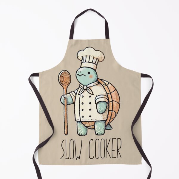 Item preview, Slow Cooker Turtle Chef Pun Design for Cooking Lovers designed and sold by Victor Shadehorn.