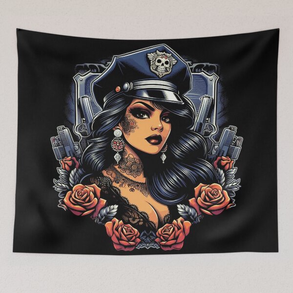 Item preview, Hot Cop Girl designed and sold by PulpVintage.
