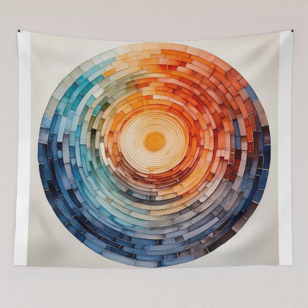 Item preview, Rainbow round abstract artwork designed and sold by Mandeville Photography.