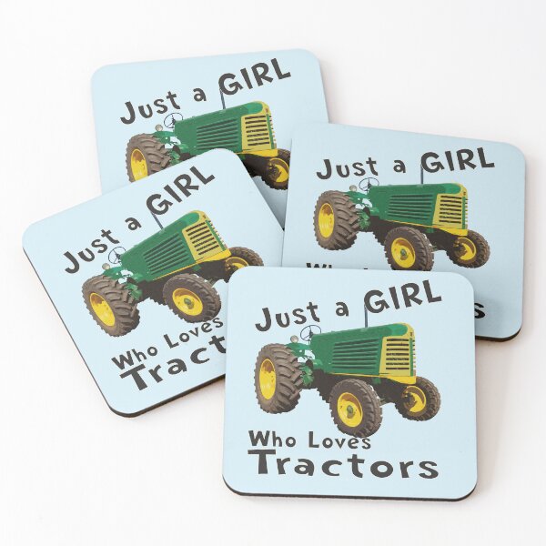 Item preview, just a girl who loves tractors designed and sold by SEADOGPRINTS.