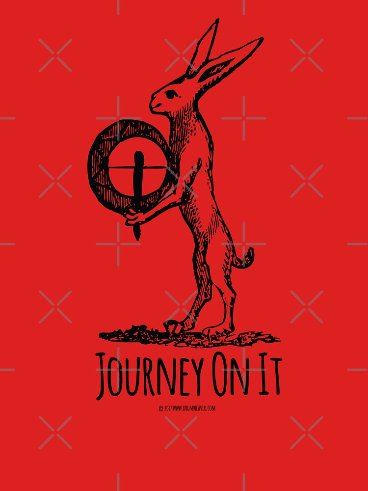 journey on it shamanic t-shirt by drumweaver