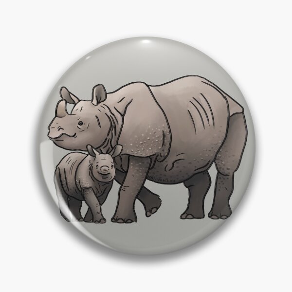 Item preview, Greater One-Horned Rhino love designed and sold by PinkRhino24.