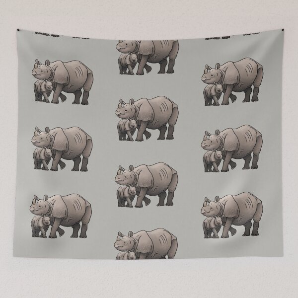 Item preview, Greater One-Horned Rhino love designed and sold by PinkRhino24.