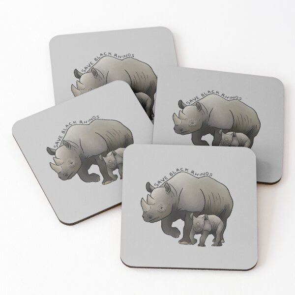 Item preview, Save Black Rhinos designed and sold by PinkRhino24.