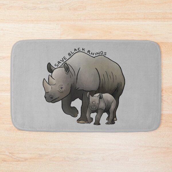 Item preview, Save Black Rhinos designed and sold by PinkRhino24.