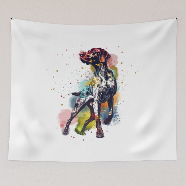 Item preview, German Shorthair Pointer | Colorful Watercolor Design #1 designed and sold by MatsurexDesigns.