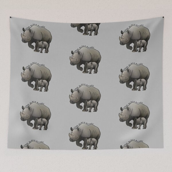 Item preview, Save Black Rhinos designed and sold by PinkRhino24.