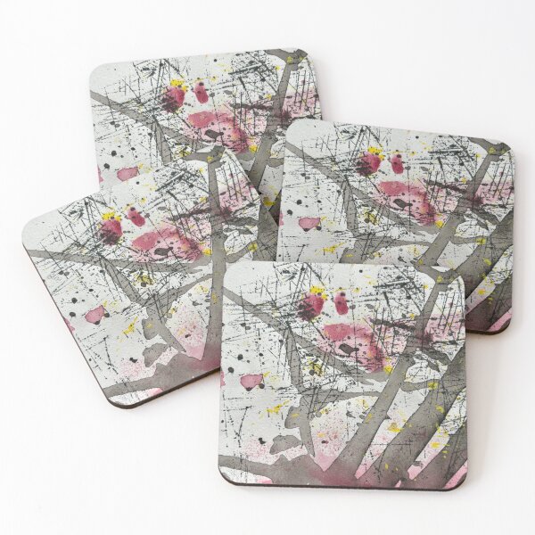 Item preview, Watercolour, little black bird in a thicket of bushes designed and sold by WildLadyWood.