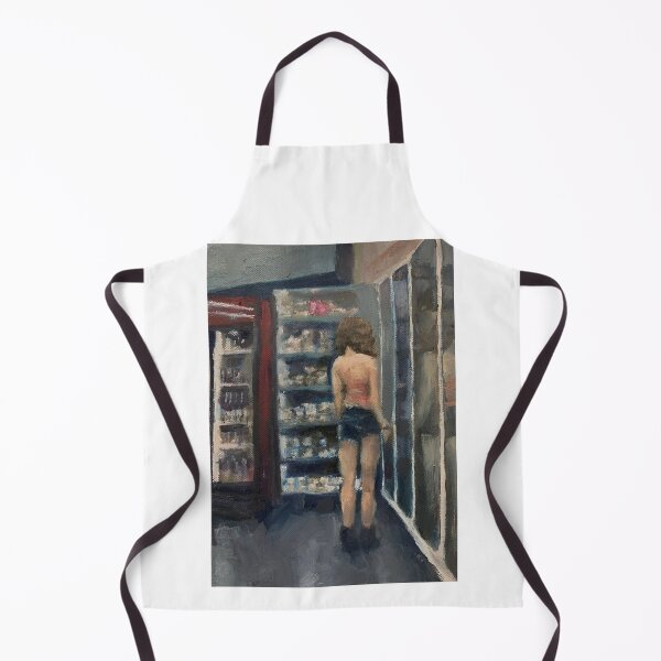 Item preview, Supermarket girl - Oil painting designed and sold by maliafecteau.