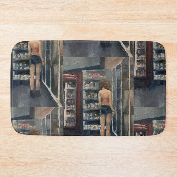 Item preview, Supermarket girl - Oil painting designed and sold by maliafecteau.