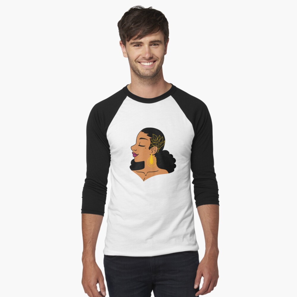 Item preview, Baseball ¾ Sleeve T-Shirt designed and sold by vee-madinina.