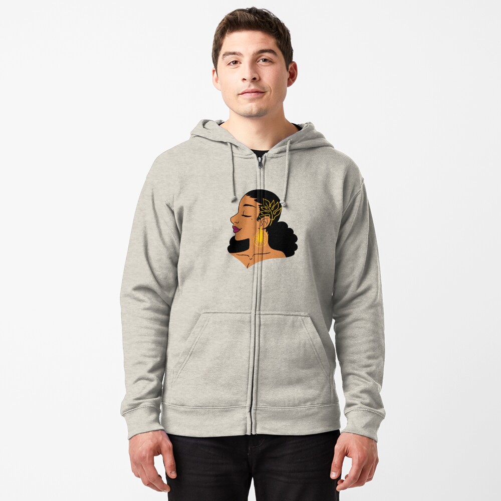 Aperçu de l'œuvre Veste zippée à capuche créée et vendue par vee-madinina.