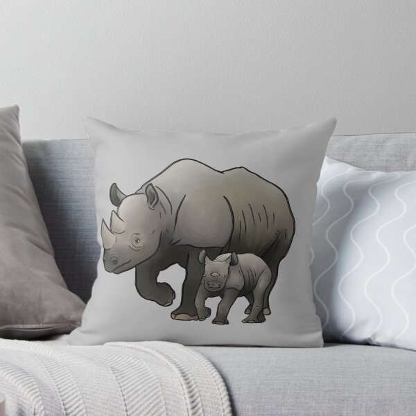 Aperçu de l'œuvre L'amour du rhinocéros noir créée et vendue par PinkRhino24.