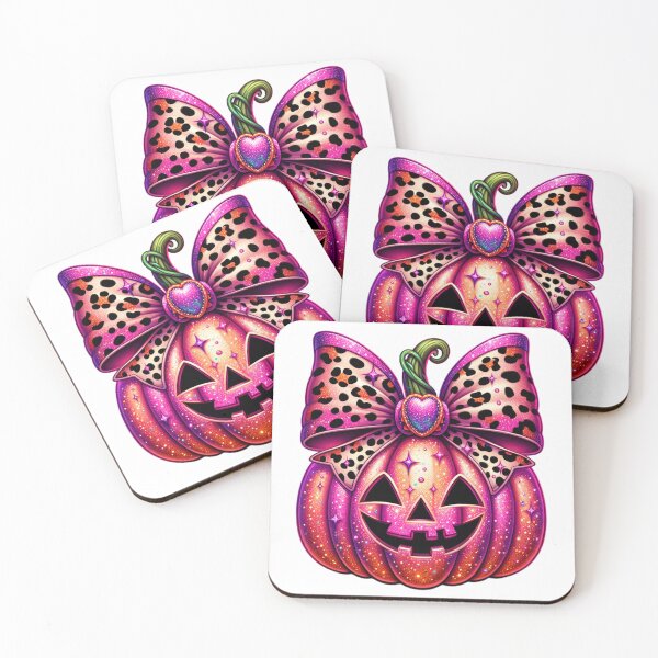 Item preview, Glitter Pumpkin, Leopard Bow, Halloween designed and sold by DroopysDesigns.