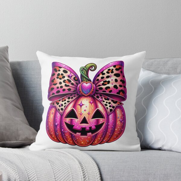 Item preview, Glitter Pumpkin, Leopard Bow, Halloween designed and sold by DroopysDesigns.