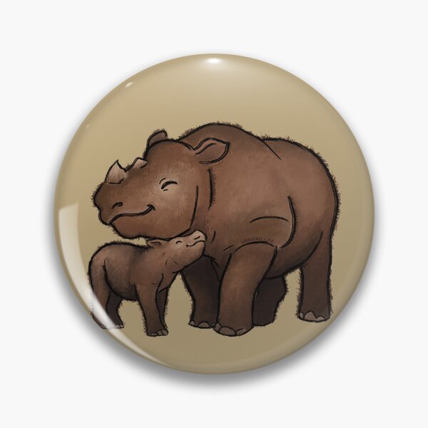 Item preview, Sumatran Rhino Love designed and sold by PinkRhino24.