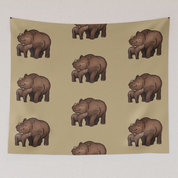 Item preview, Sumatran Rhino Love designed and sold by PinkRhino24.