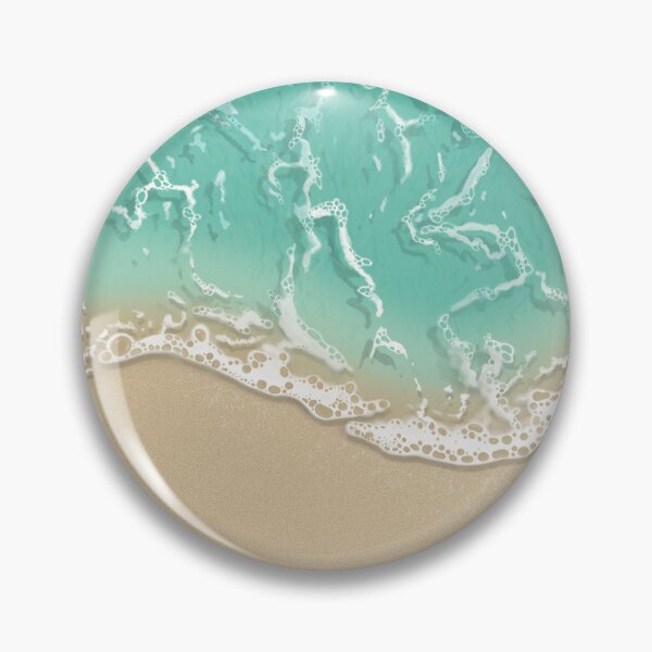 Item preview, Teal wave washing ashore  designed and sold by Fox Swell Media.