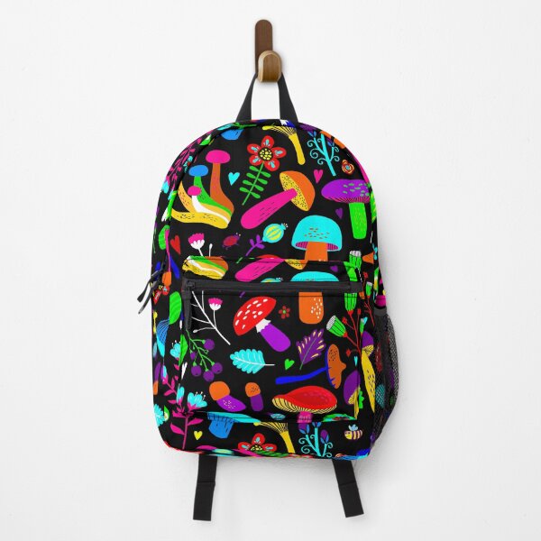 Item preview, psychedelic mushrooms retro floral vibrant designed and sold by Gossip Rag.