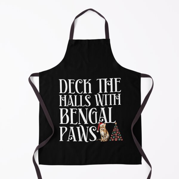 Artikelvorschau, Schmücken Sie die Hallen mit bengalischen Pfoten - Bengalkatzen-Weihnachten entworfen und verkauft von ChaosReigns91.
