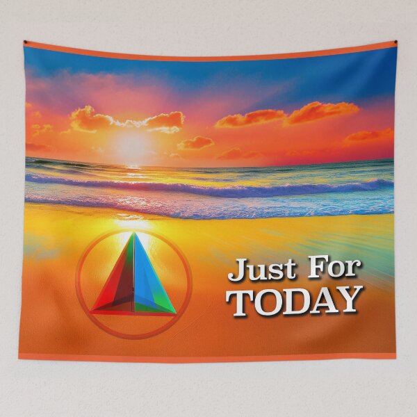 Item preview, Just For TODAY AA Slogan Beach at Sunrise designed and sold by ApexDesigners.