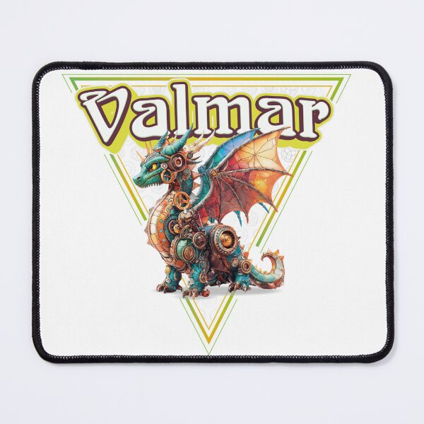 Item preview, Valmar: Mechanical dragon - Green triangle background designed and sold by JohanSD.