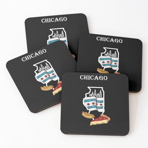Item preview, Chicago Style in White outline  designed and sold by Stefanie1624.