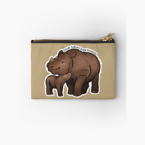 Item preview, Save Sumatran Rhinos  (outline) designed and sold by PinkRhino24.