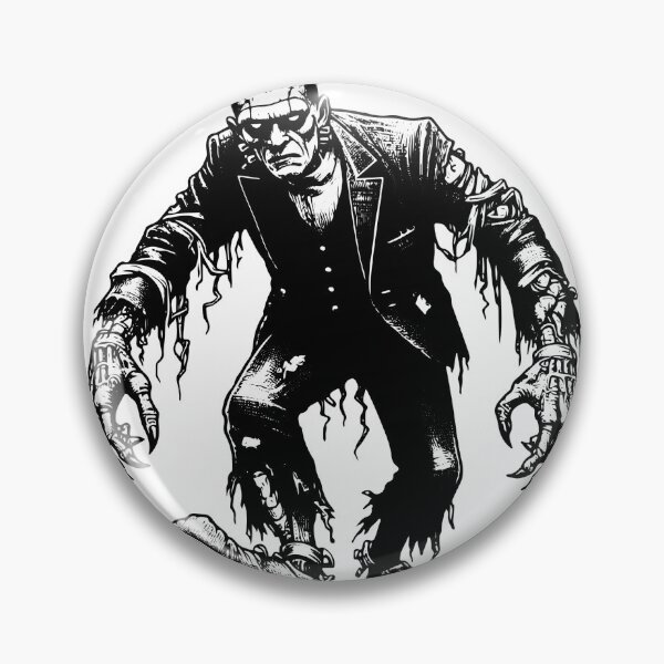Item preview, Creepy Frankenstein Monster Hand-Drawn Illustration designed and sold by ariamuhammad.
