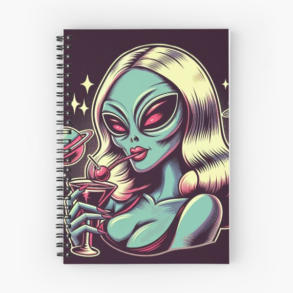 Item preview, Hot Alien Pin-up designed and sold by PulpVintage.