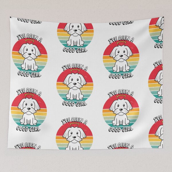 Item preview, Cute white dog is a good girl designed and sold by Pet Station.