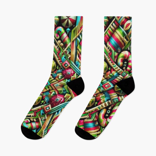 Item preview, Abstract Tribal Ikat Woven Christmas Holiday Season Design designed and sold by TribalioDesigns.