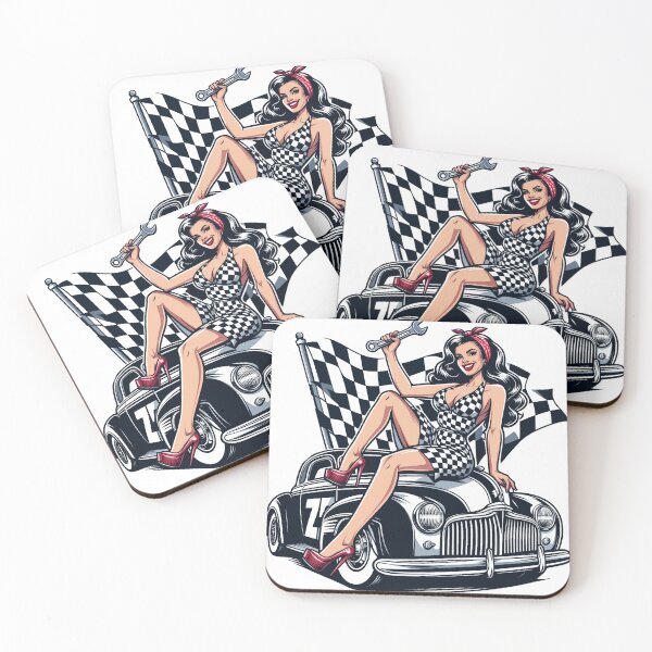 Item preview, Hot Rod Pin-up designed and sold by PulpVintage.