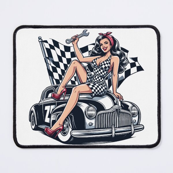 Item preview, Hot Rod Pin-up designed and sold by PulpVintage.