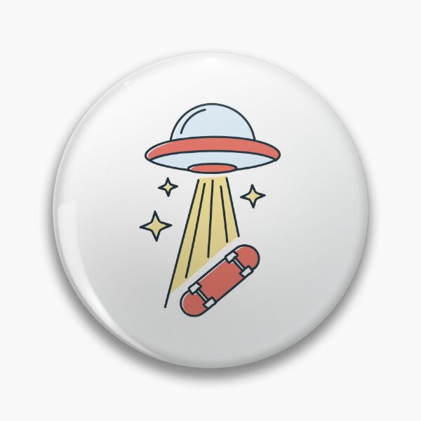 Item preview, UFO lifting a skateboard with a beam of light designed and sold by rasagamastore.