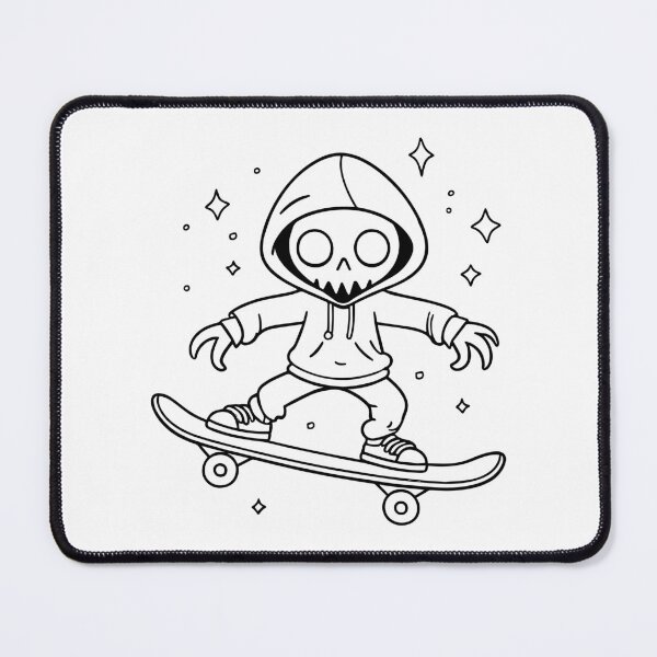 Item preview, Zombie with hoodie playing skateboard designed and sold by rasagamastore.