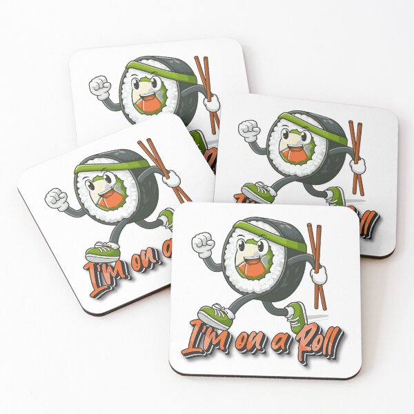 Item preview, I'm on a roll - Funny Sushi Food, Healthy Living and Eating designed and sold by DesignbyJanja.