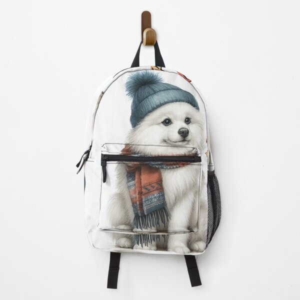 Item preview, Cute Samoyed Puppy Dressed in Winter Clothing Painting  designed and sold by Yogibear & Rachelle .
