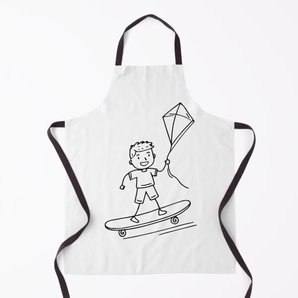 Item preview, Boy playing on a skateboard pulled by a kite designed and sold by rasagamastore.
