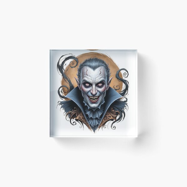 Item preview, A creepy looking man with red eyes and a wicked smile designed and sold by PWDigitalArt.