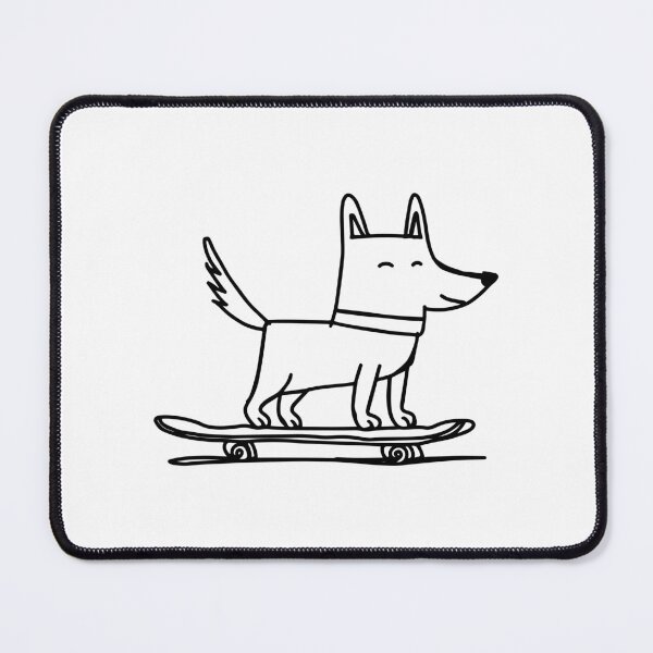 Item preview, Dog riding a skateboard moving fast designed and sold by rasagamastore.