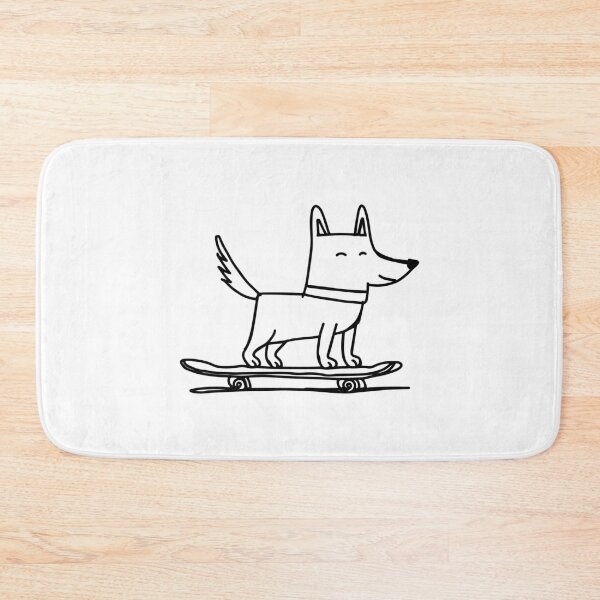 Item preview, Dog riding a skateboard moving fast designed and sold by rasagamastore.
