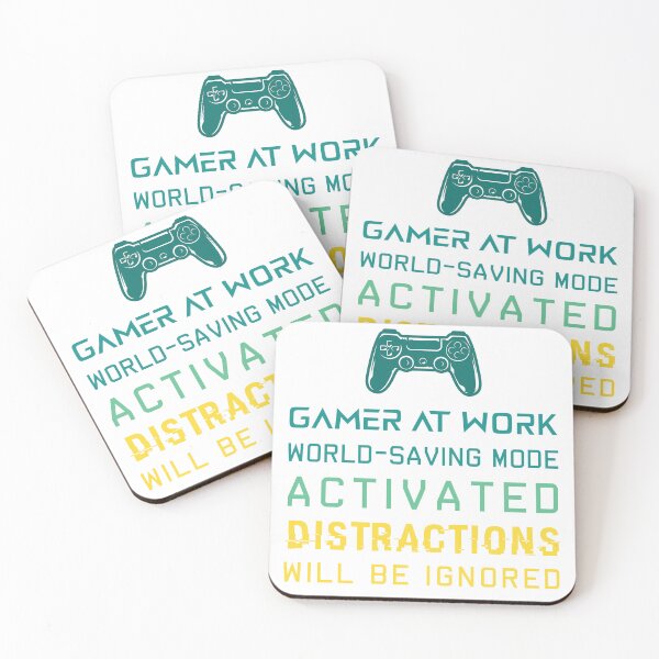 Item preview, Gamer at work designed and sold by ConfusedStudio.